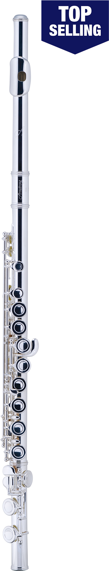 A Flute With Black Background