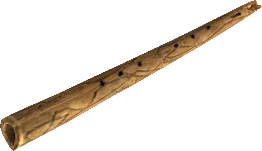 A Wooden Stick With Black Dots