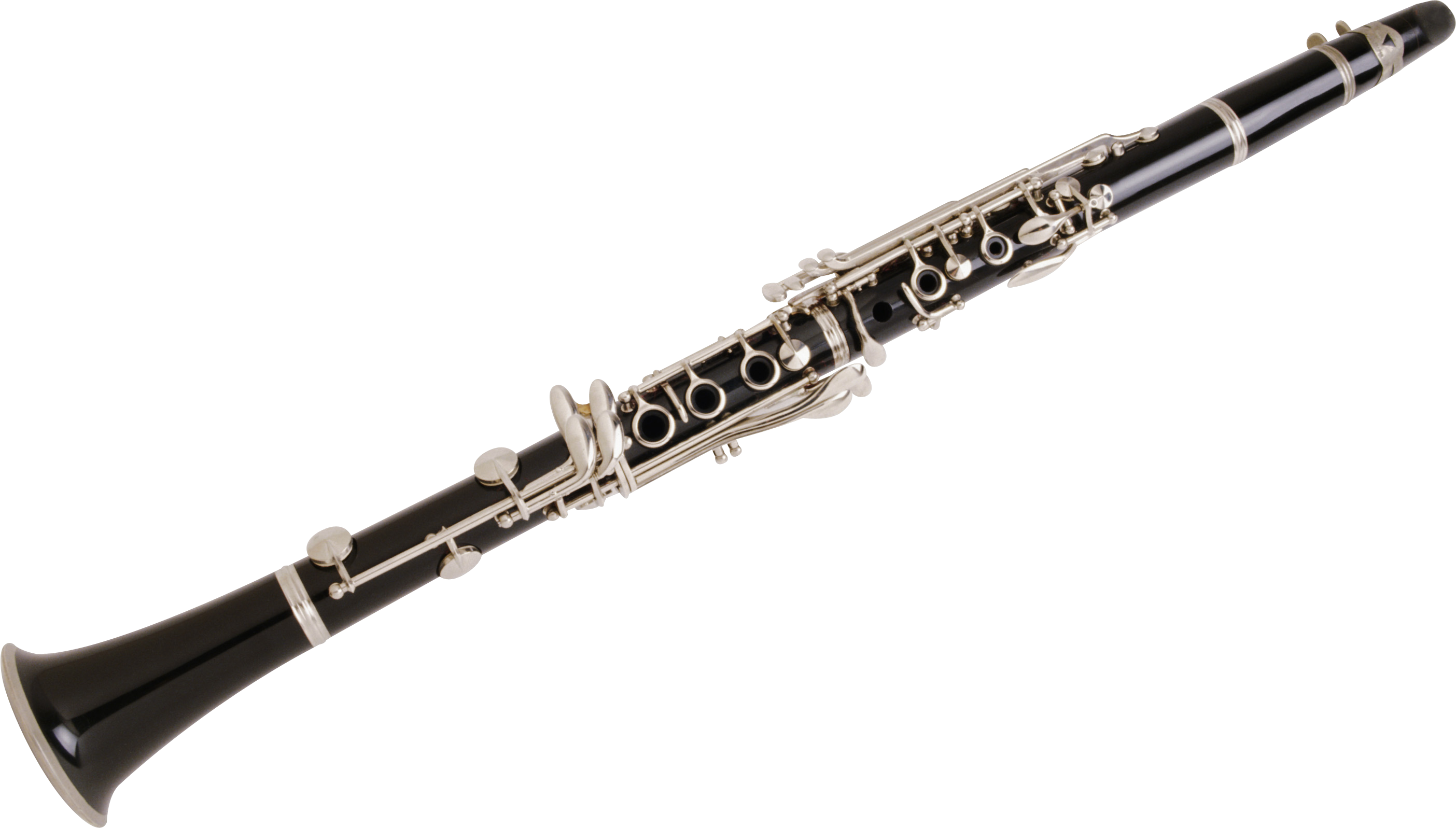 A Clarinet On A Black Background