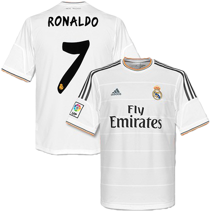 A White Football Jersey With Black Text And Numbers