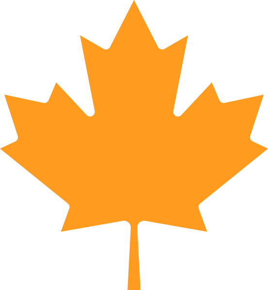 Fnp Maple Leaf - Orange Canadian Maple Leaf, Hd Png Download