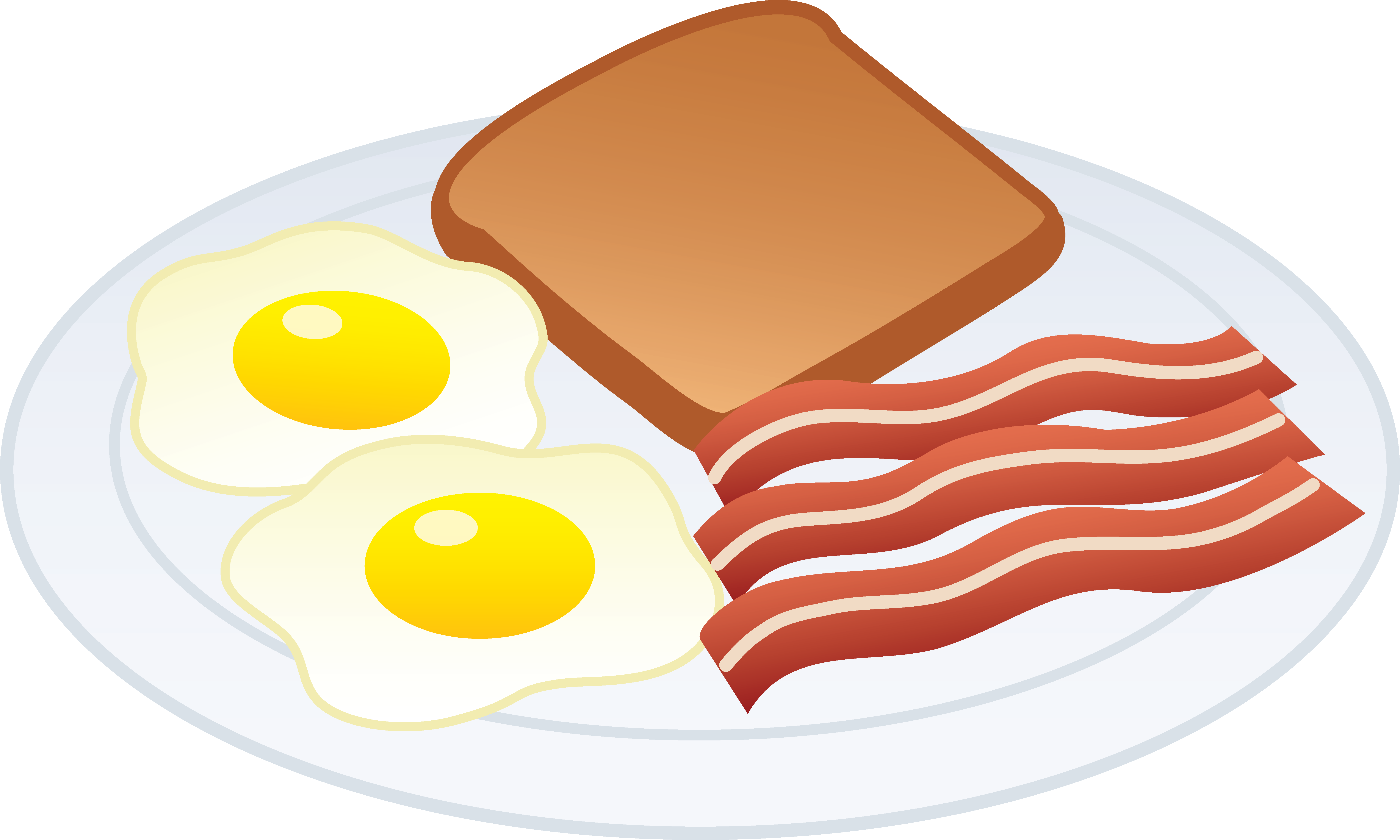 A Plate Of Food With Eggs Bacon And Toast