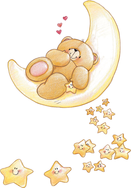 A Teddy Bear Lying On The Moon