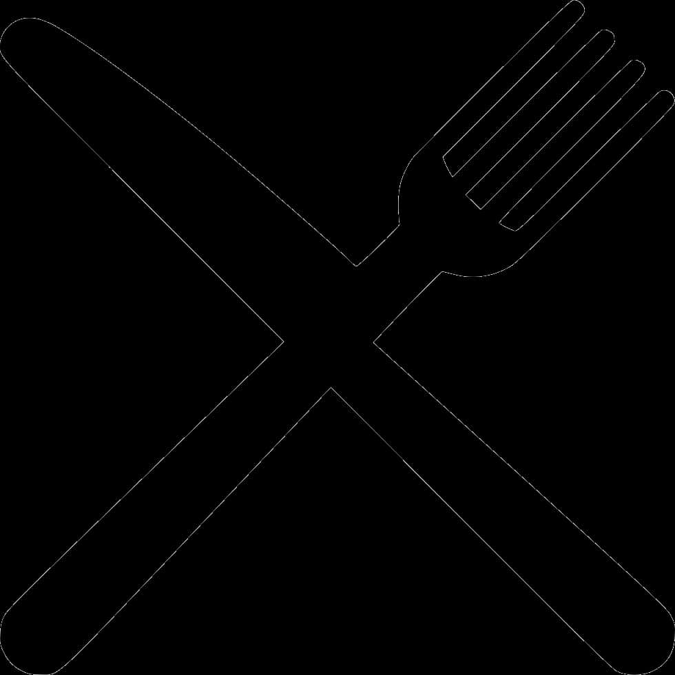 A Fork And Knife Crossed