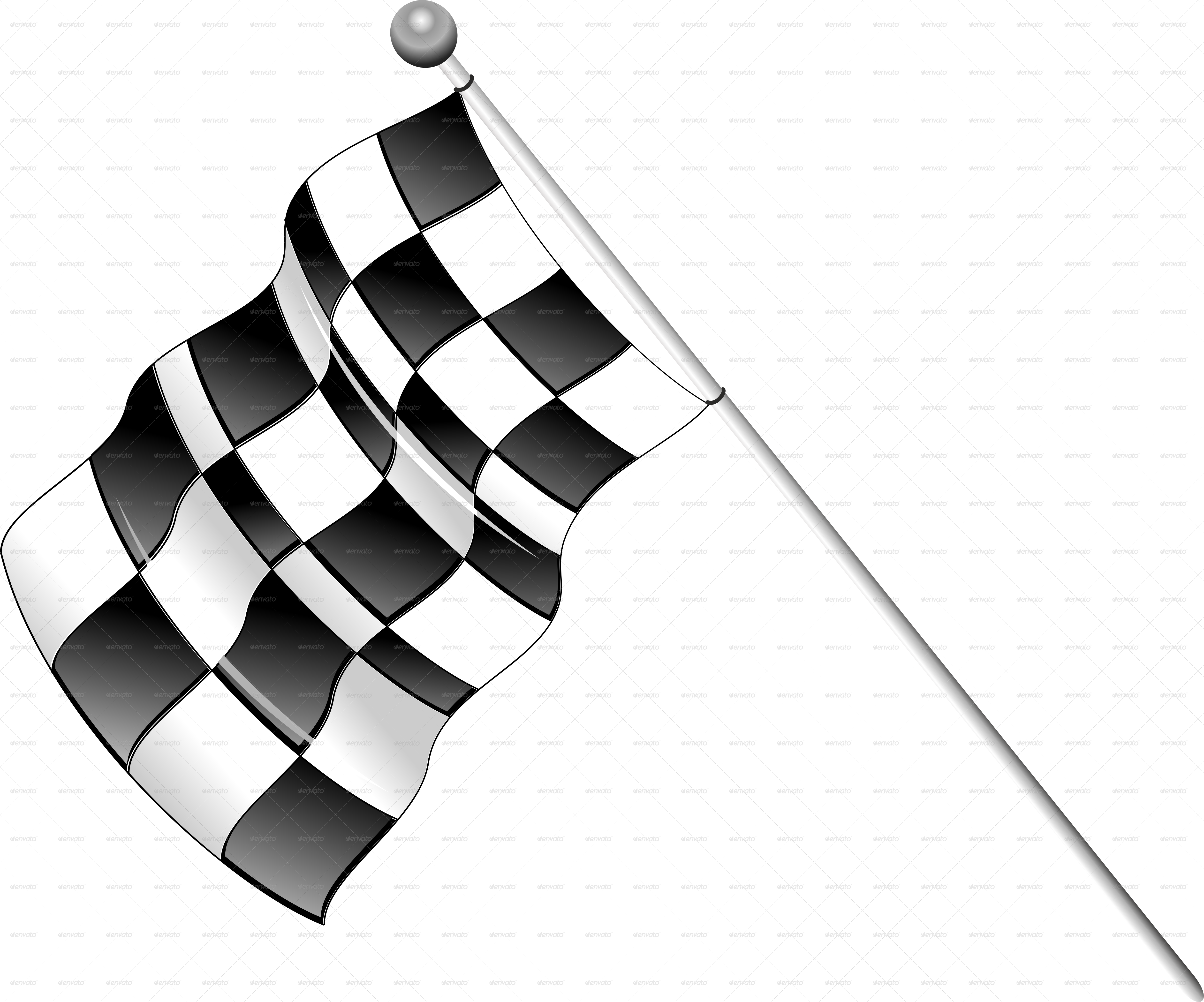 A Black And White Checkered Flag