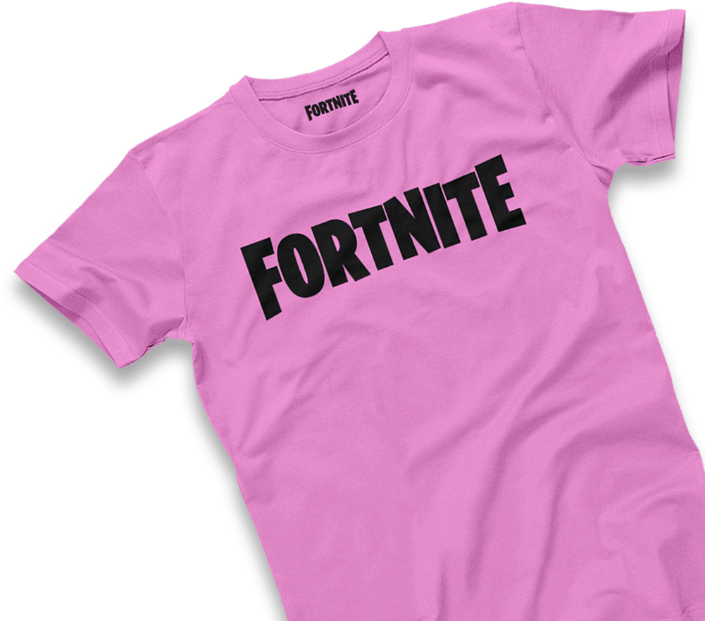 Fortnite Logo On Pink Shirt