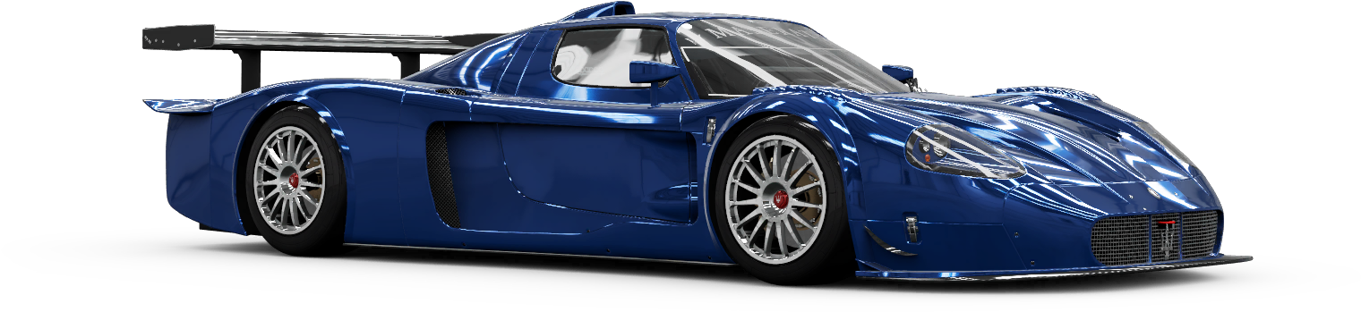 A Blue Sports Car With A Black Background