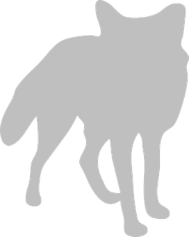 A White Silhouette Of A Dog