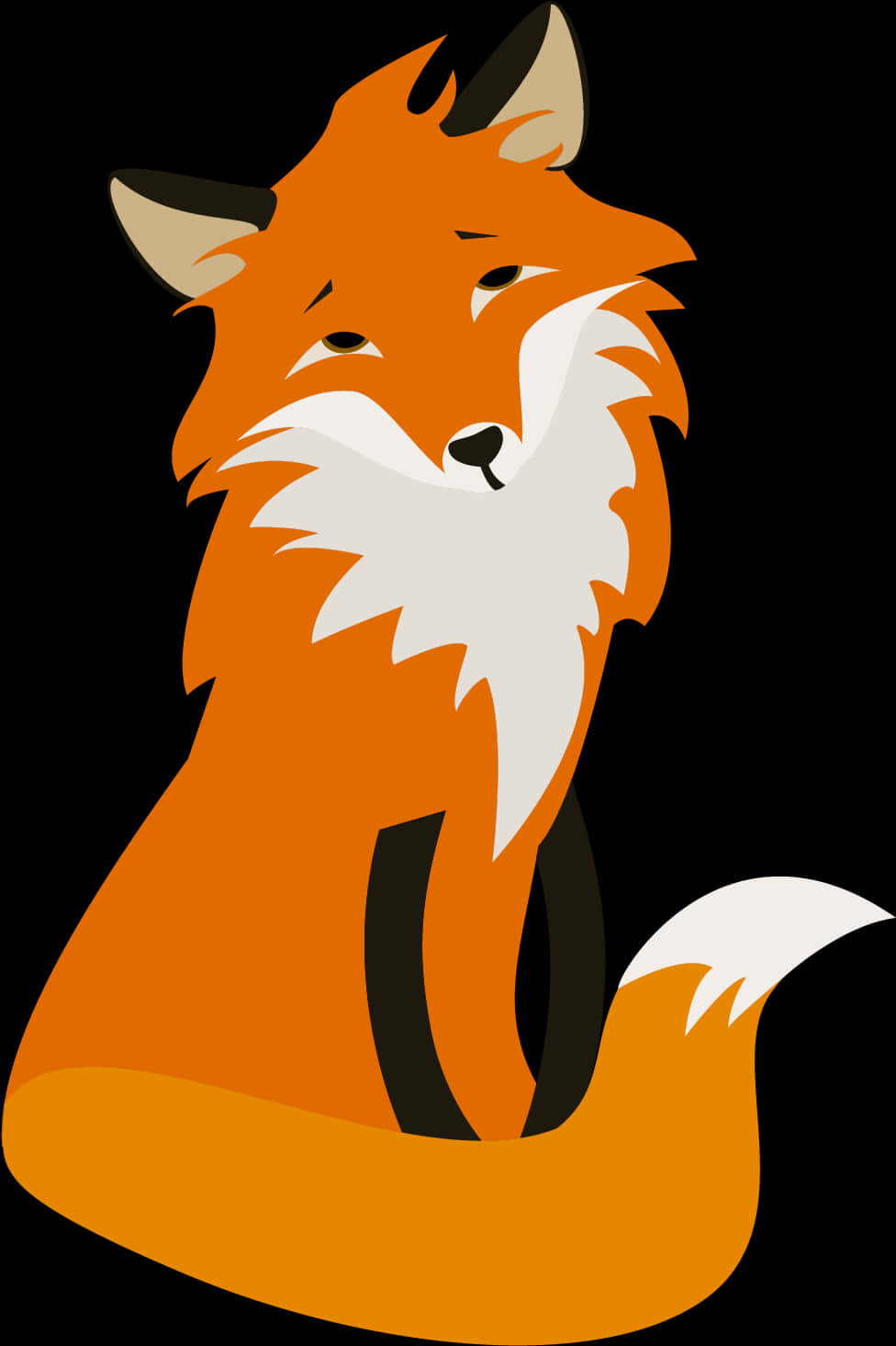 A Cartoon Of A Fox