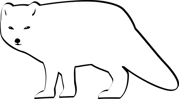 A White Silhouette Of An Animal