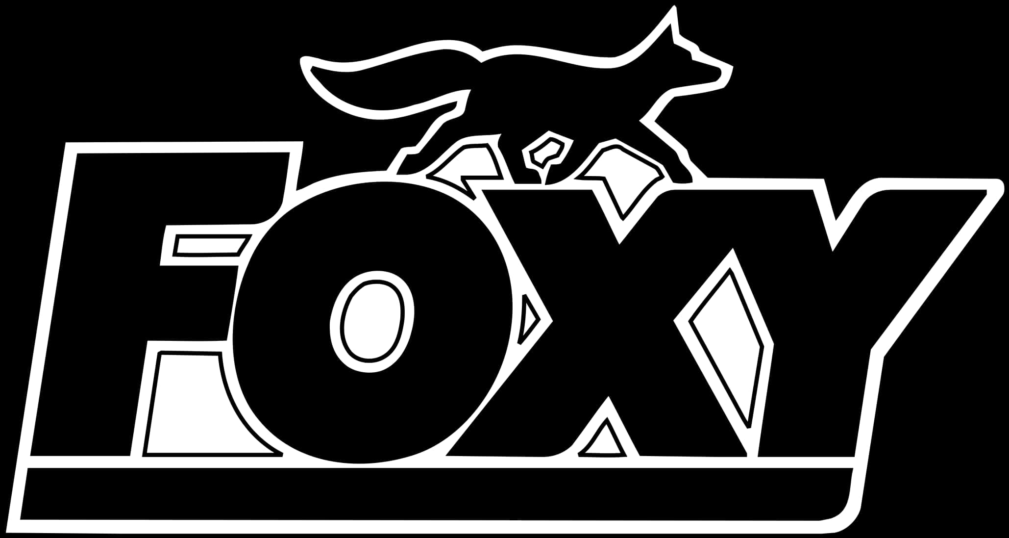 A Black And White Logo With A Fox