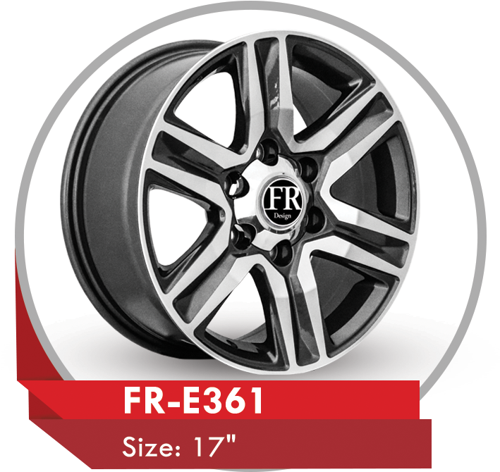 Fr-e361 Alloy Wheel For Toyota Fortuner Suv Cars - Alloy Wheels In Oman, Hd Png Download