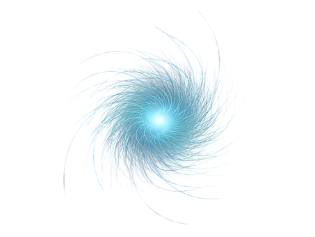 A Blue Light In The Center Of A Spiral