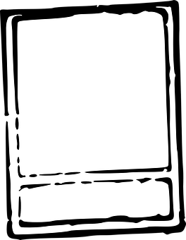 A Black And White Rectangular Object