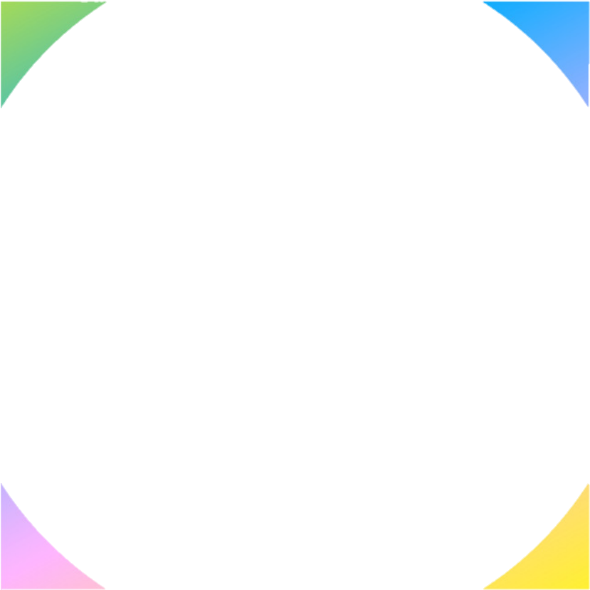 A Black Circle With Colorful Squares