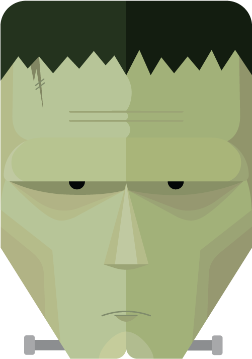 A Cartoon Of A Green Man