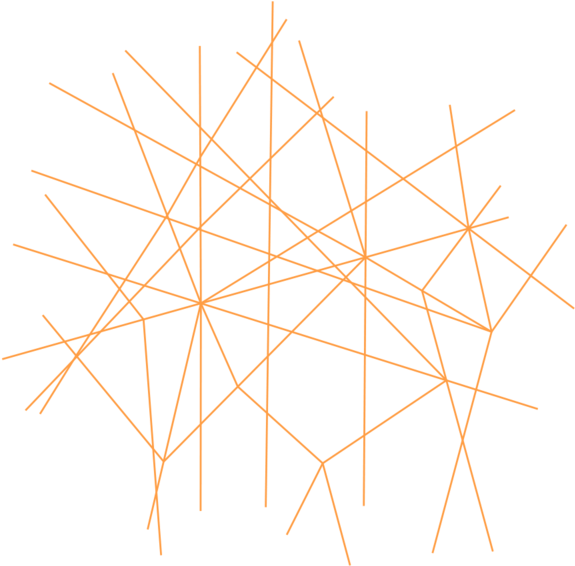 A Group Of Orange Lines On A Black Background