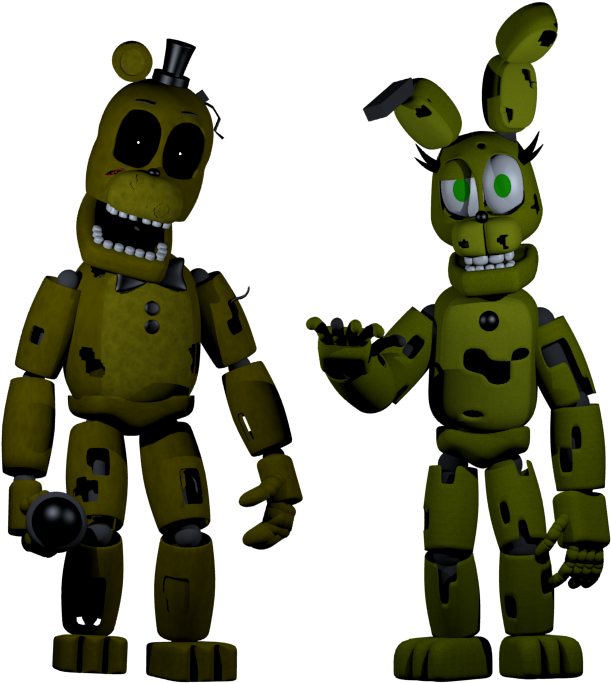 A Couple Of Green Toy Characters