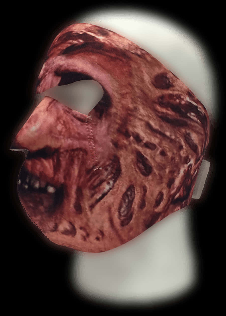 A Mask With A Bloody Face