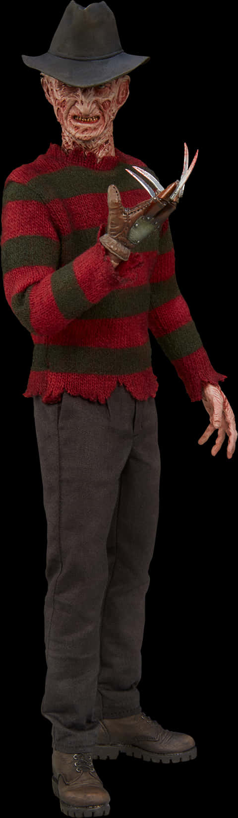 A Man In A Striped Sweater