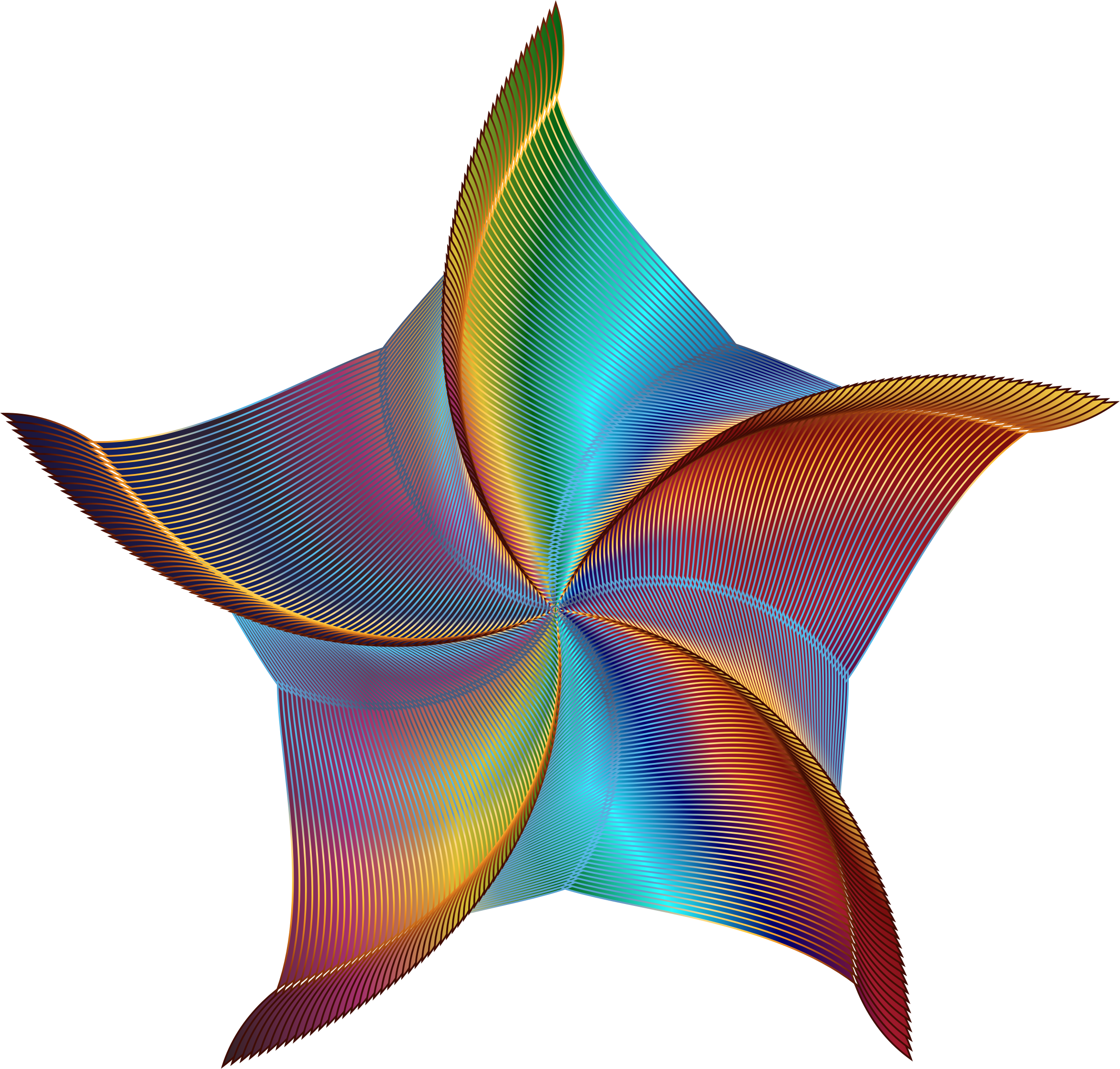 A Colorful Star Shaped Object