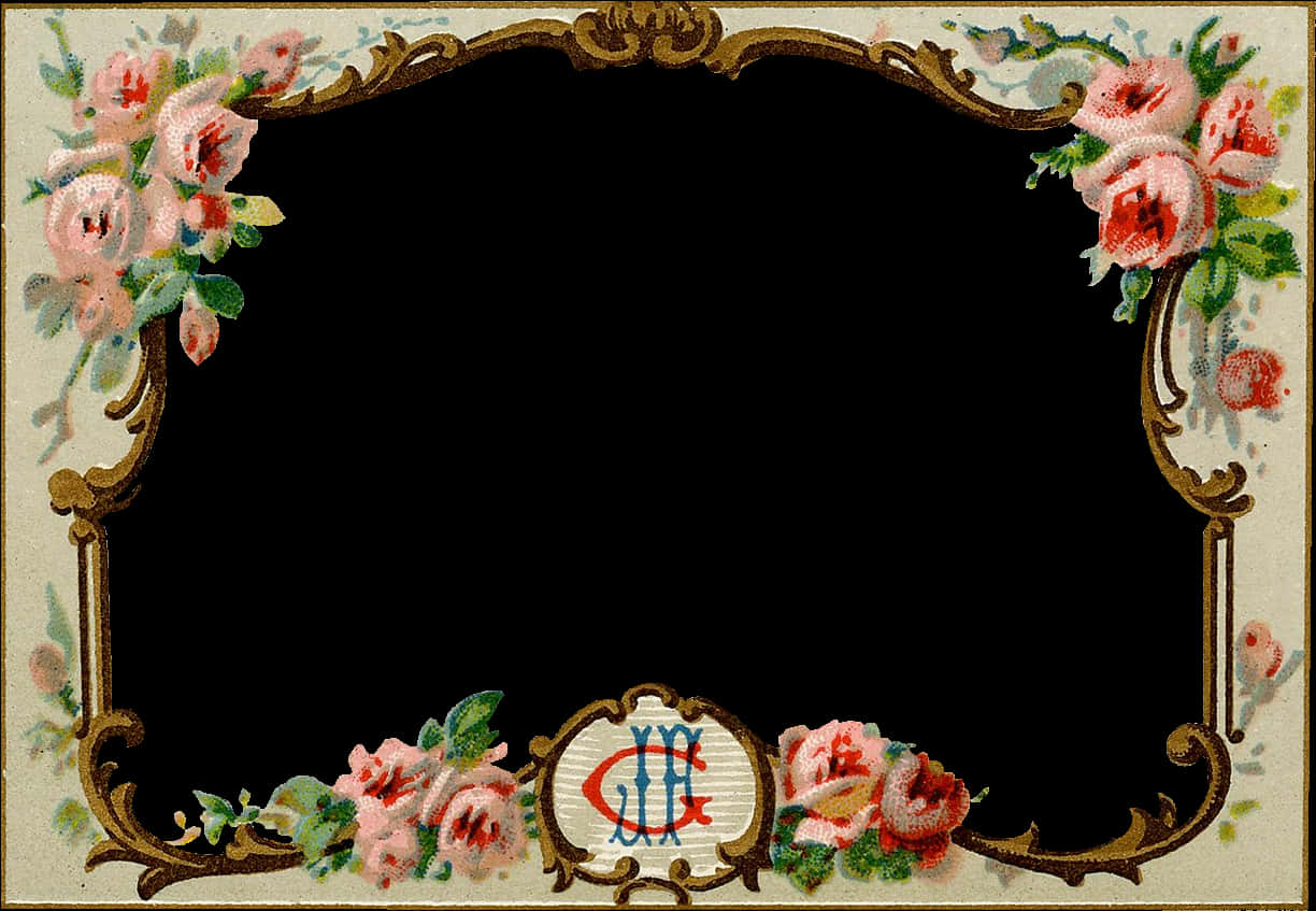 A Frame With Flowers On It