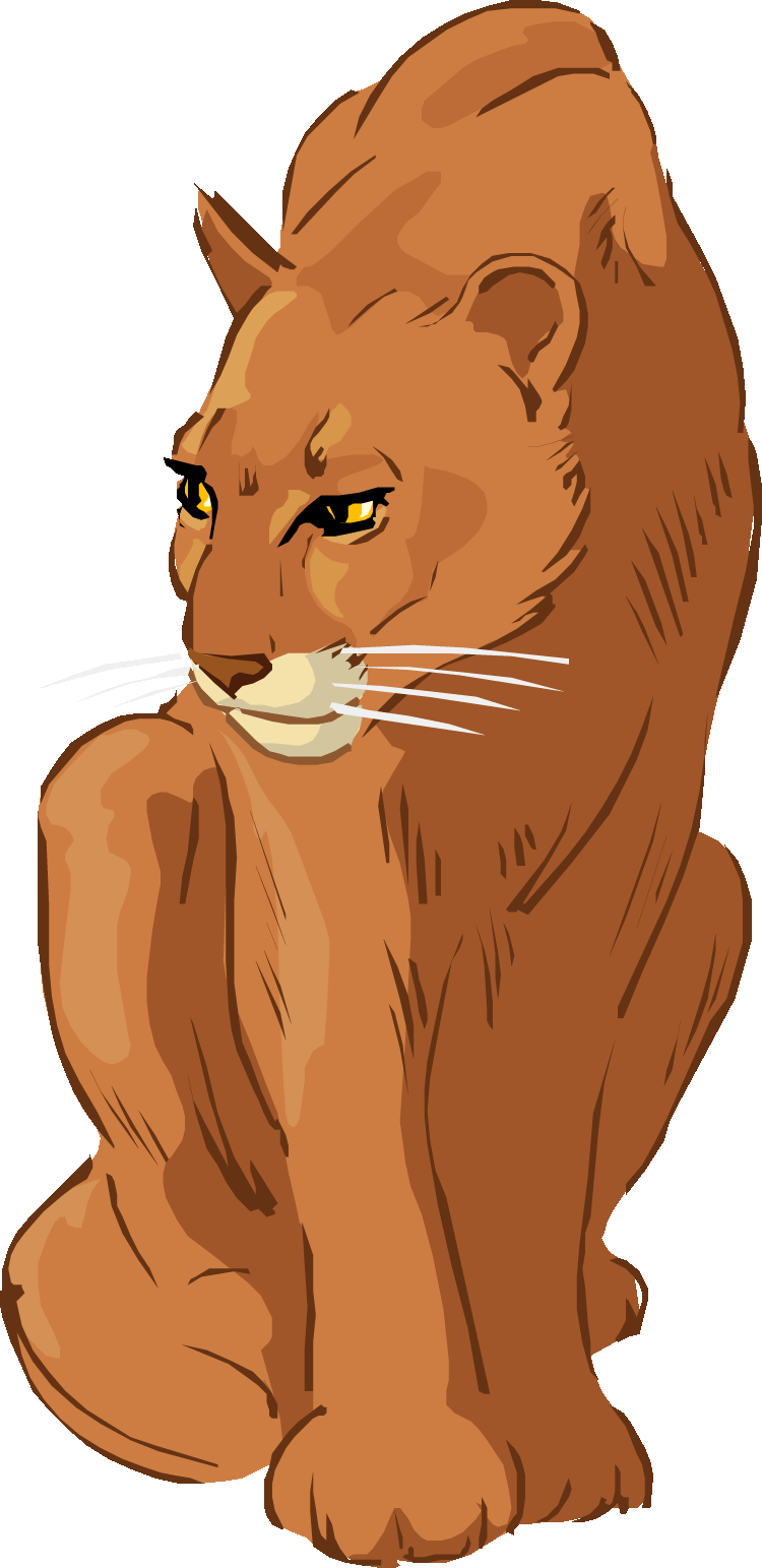 A Cartoon Of A Cougar