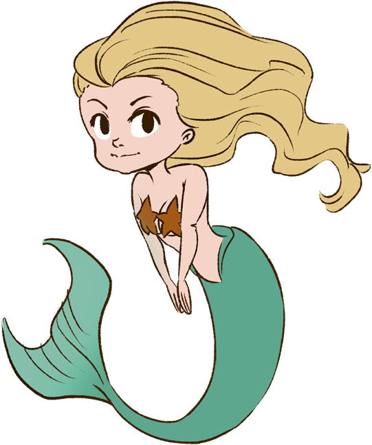 Free Mermaid Images 2 Image Png Clipart - Cute Mermaid Transparent Gif, Png Download