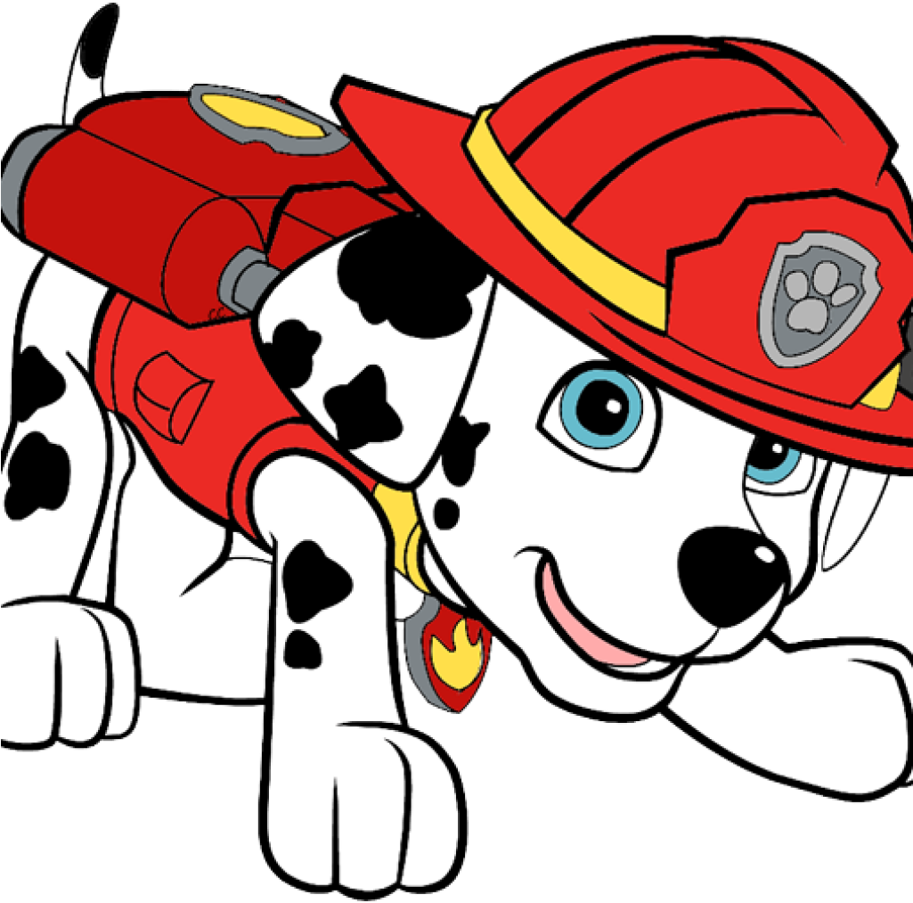 Cartoon Of A Dog Wearing A Firefighter Garment
