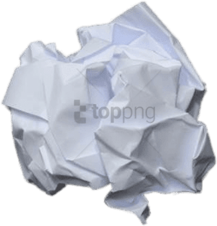 A Crumpled White Paper On A Black Background