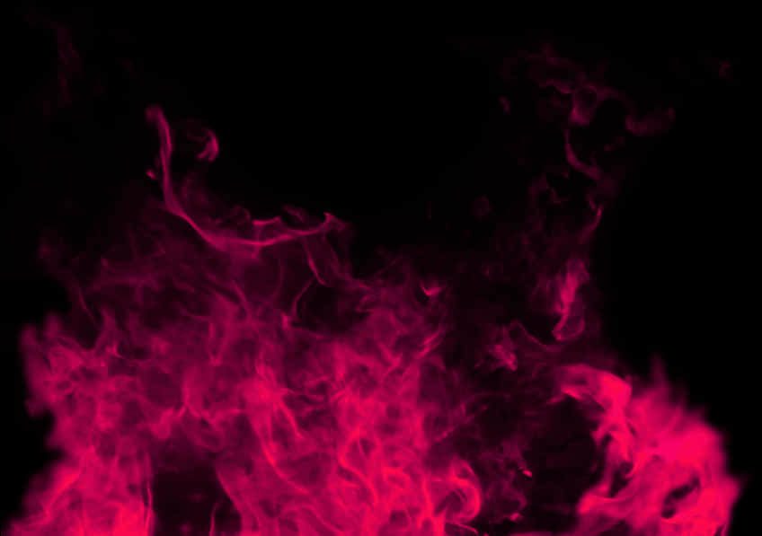 Pink Smoke On A Black Background