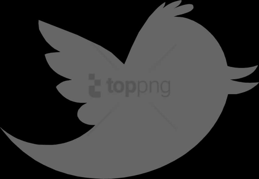 Free Png Download Twitter Logo Gray Png Images Background - Twitter Logo Transparent Grey