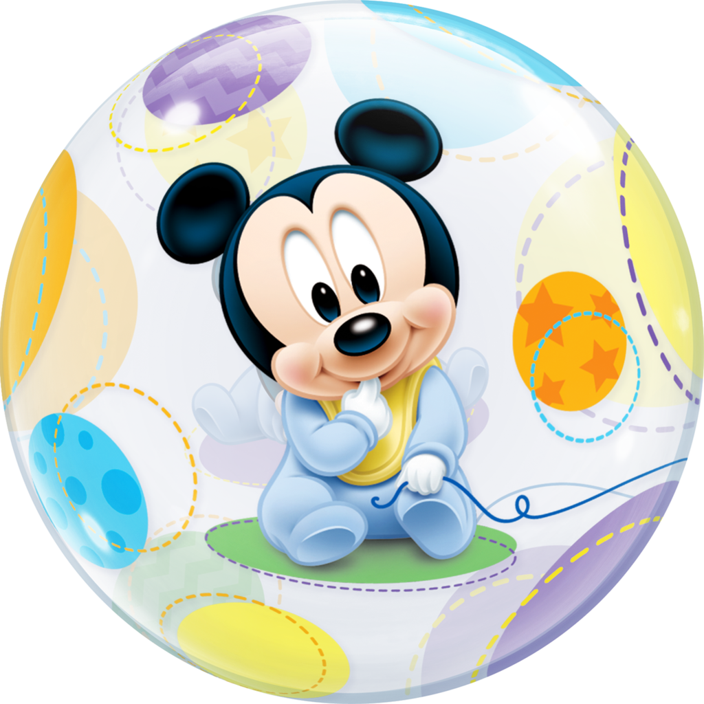 A Cartoon Mouse In A Bubble
