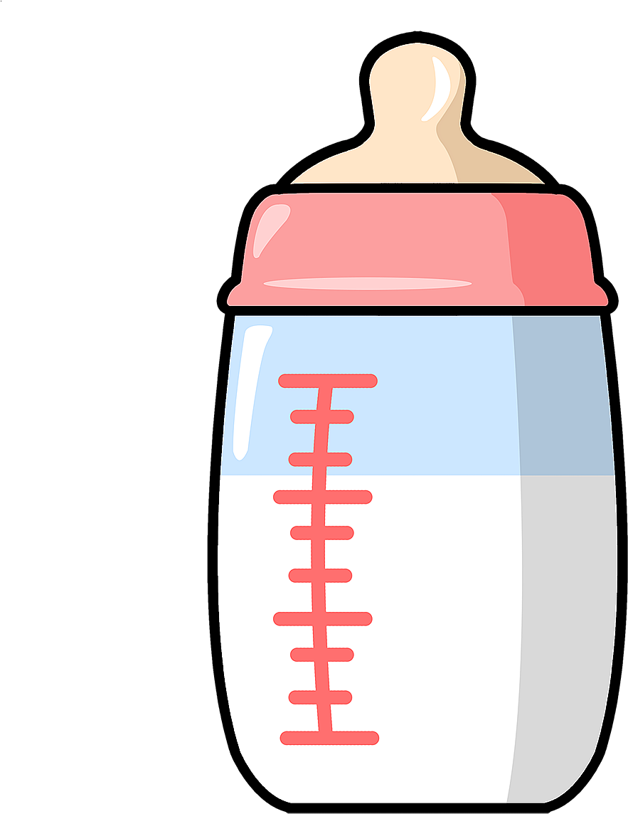 A Cartoon Of A Baby Bottle