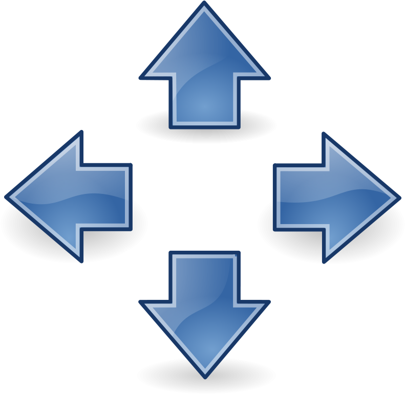A Group Of Blue Arrows