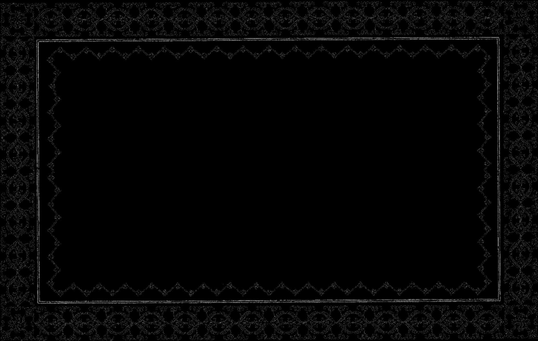 A Black Rectangular Frame With A Black Border