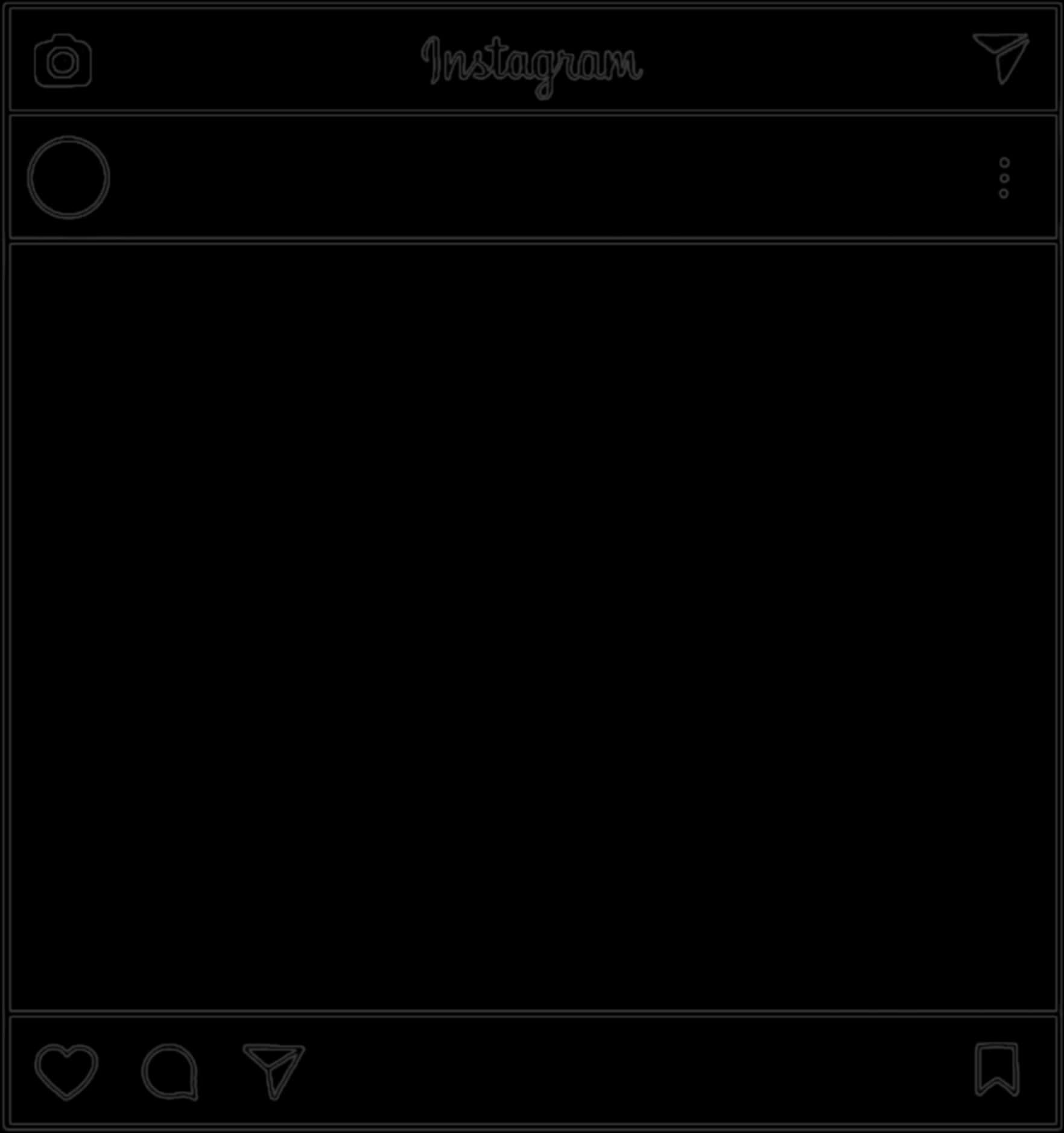 Simple Black Instagram Frame