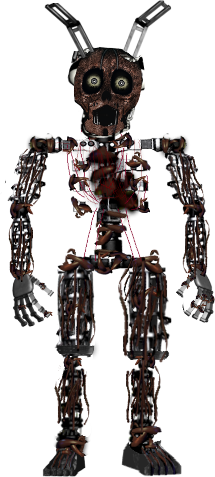 A Robot With Wires Attached To Its Body