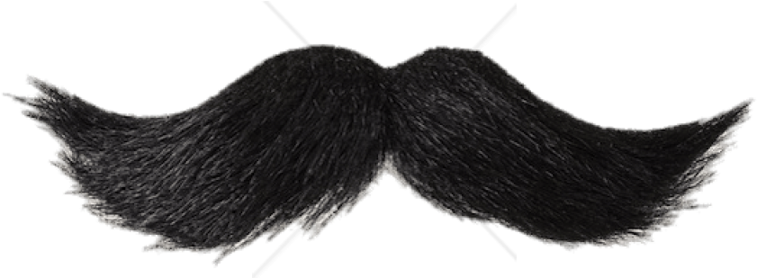 A Fake Mustache On A Black Background