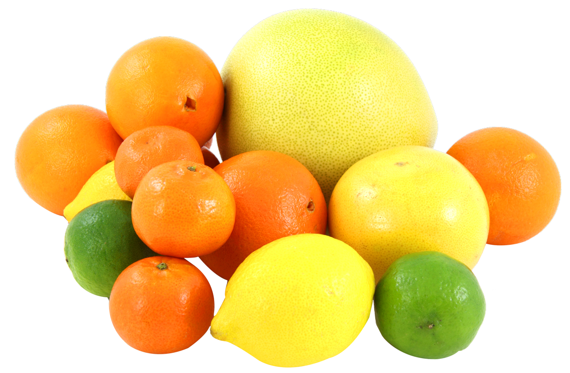 A Group Of Oranges And Lemons