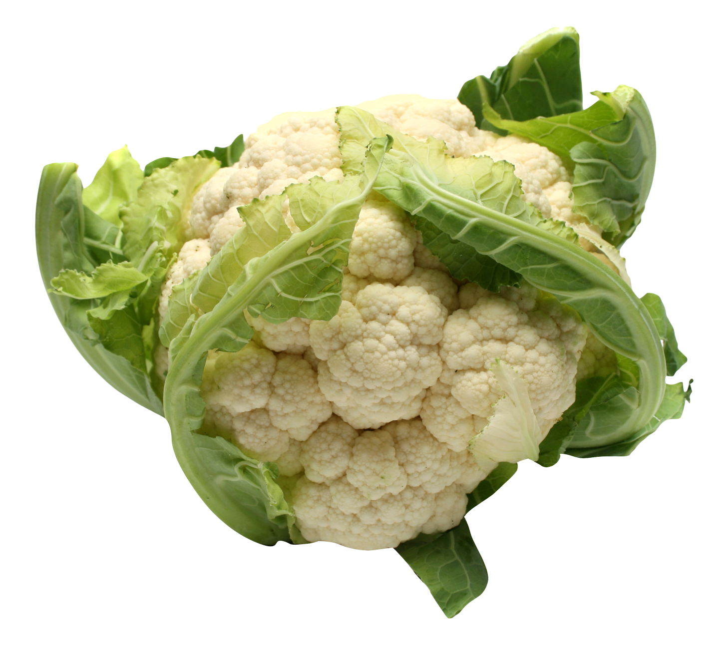 A Cauliflower With Leaves