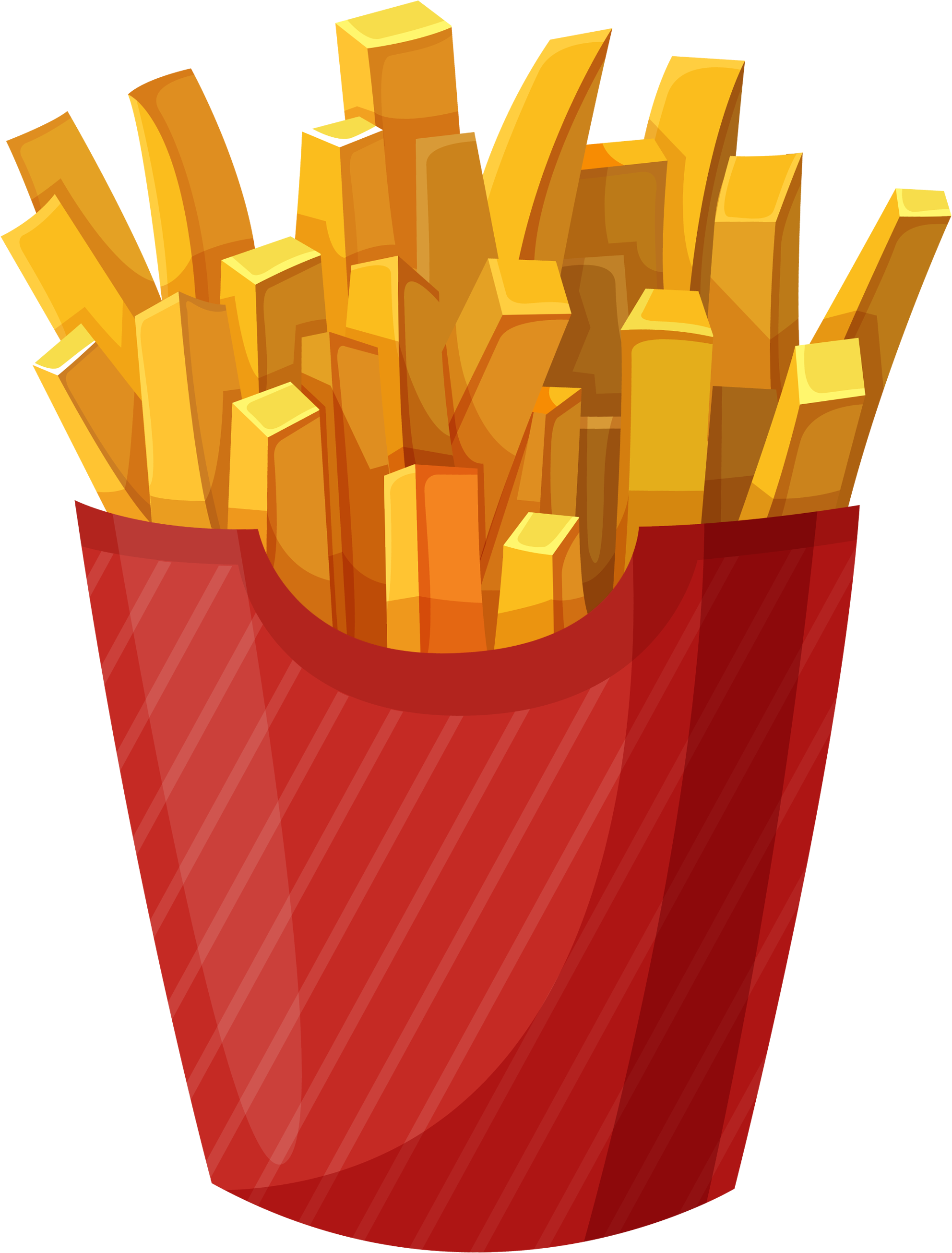 A French Fries In A Red Package