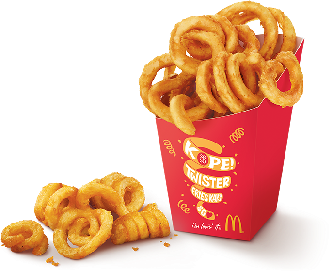 A Red Box Of Curly Fries