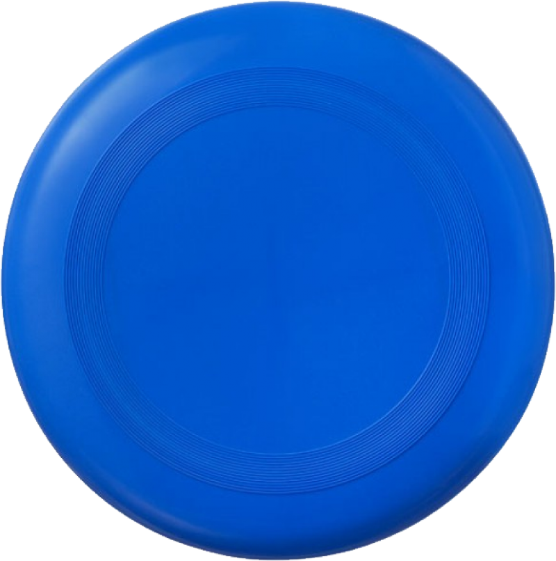 A Blue Frisbee On A Black Background