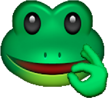 Frog Green Frog Amphibian Vertebrate Tree Frog Cartoon - Pepe Emoji, Hd Png Download