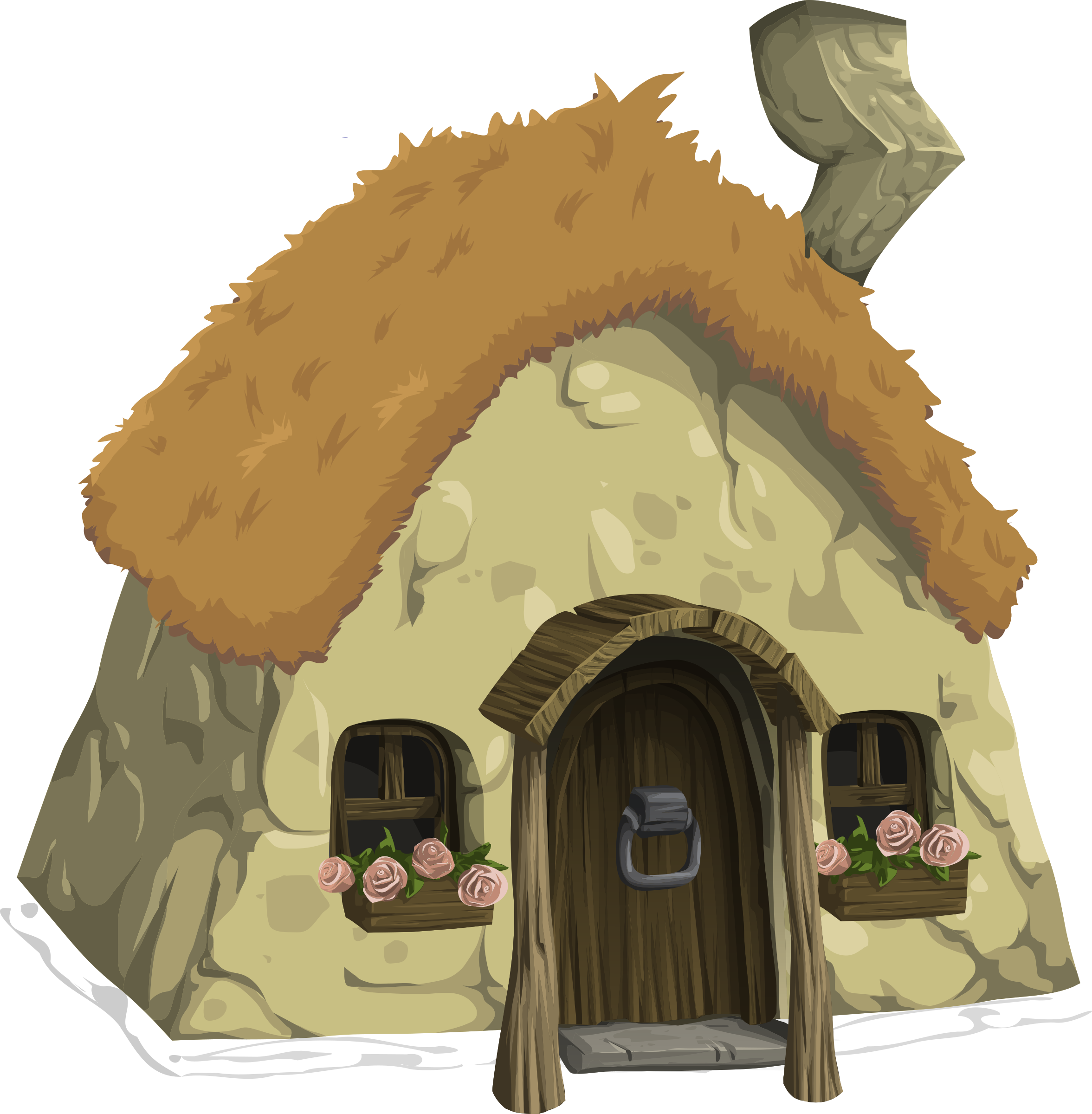 From Glitch Big Image - Thatched Roof Cottage Clip Art, Hd Png Download