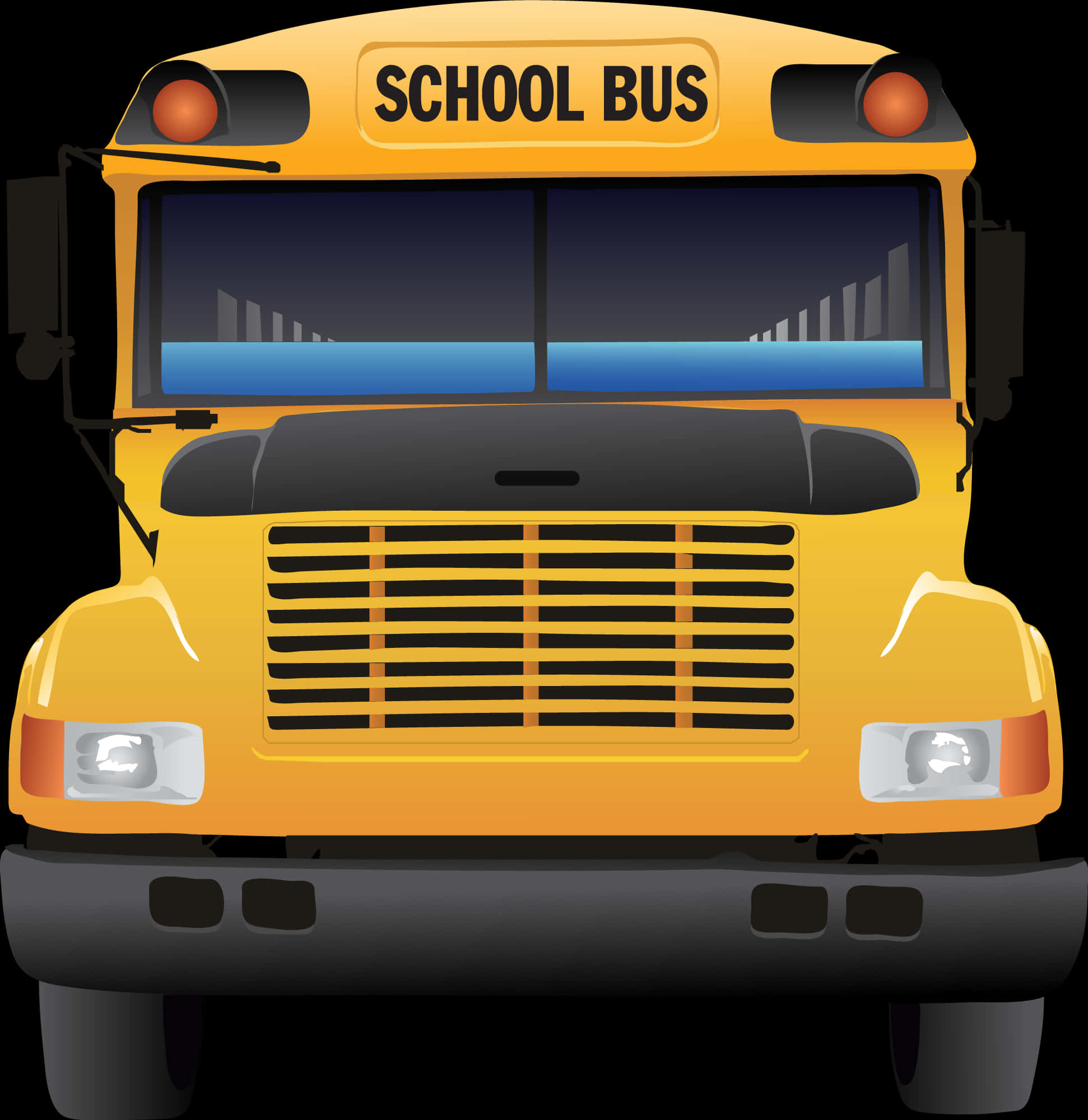 Front School Bus Clipart, Hd Png Download