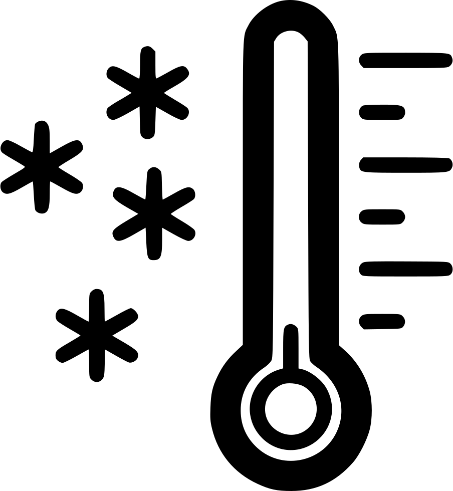 A Thermometer And Snowflakes