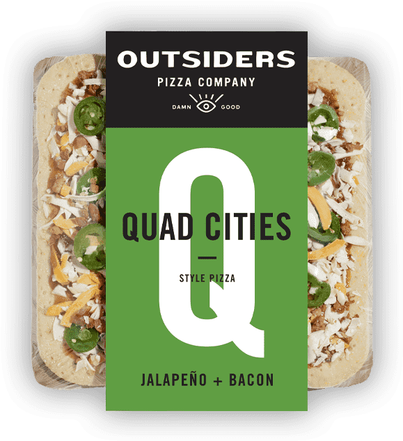 Frozen Chorizo Street Corn Quad Cities Style Pizza - Outsiders Quad Cities Pizza, Hd Png Download