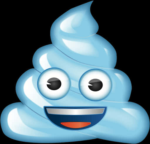 Toothpaste-like Poop Emoji